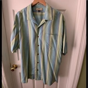 Tommy Bahama large men’s 100% silk camp shirt